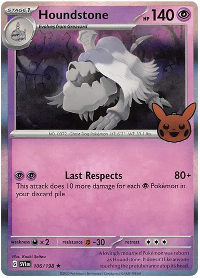 HOUNDSTONE SVI EN 106/198 TRICK OR TRADE HOLOFOIL