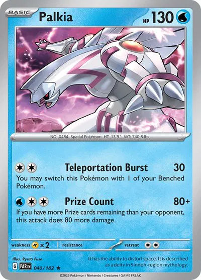 PALKIA PAR ES 040/182 HOLOFOIL