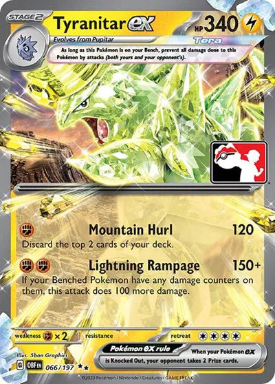 TYRANITAR EX OBF ES 066/197 PRIZE PACK
