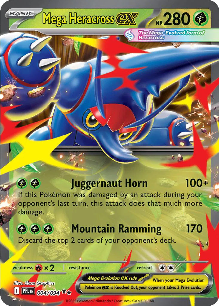 MEGA HERACROSS EX PFL LA 004/094