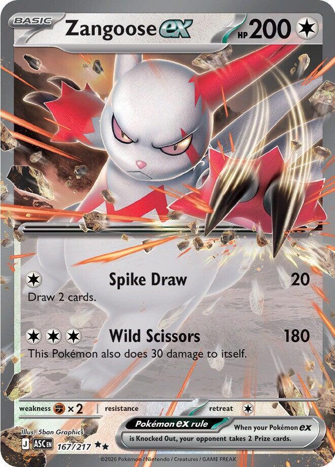 ZANGOOSE EX ASC EN 167/217