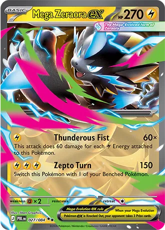 MEGA ZERAORA EX PBL LA 027/084