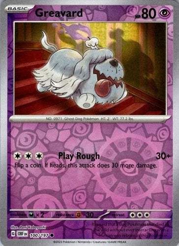 GREAVARD OBF ES 100/197 REVERSE HOLOFOIL
