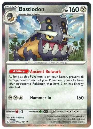 BASTIODON PBL LA 062/084 HOLOFOIL